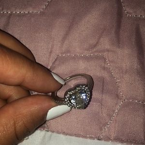Silver and jewel heart ring! 💍💍